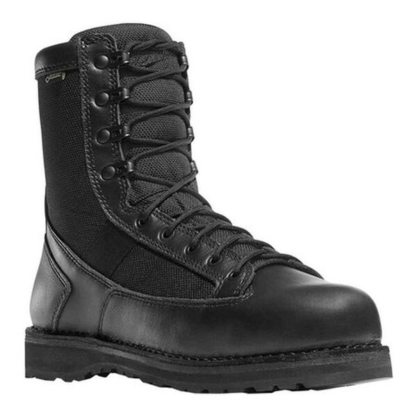 Danner Men's Stalwart 8" Waterproof Work Boot Black Full Grain Leather/1000 Denier Nylon