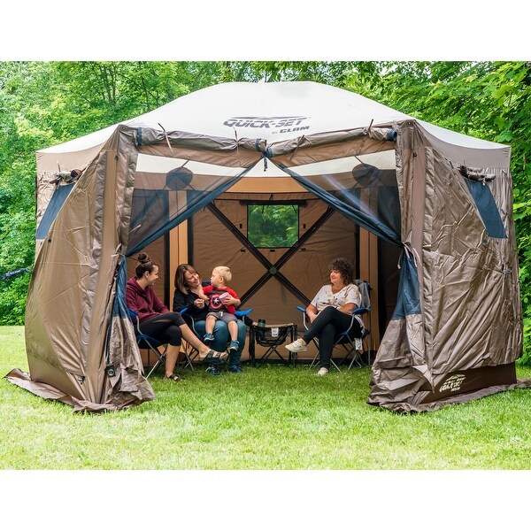 CLAM Quickset Pavilion 12.5' Portable Outdoor Gazebo Canopy Tent