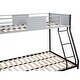 preview thumbnail 10 of 11, Metal Twin over Full Bunk Bed with Safety Guardrail,Noise-Free Design
