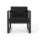 preview thumbnail 9 of 40, Navan Outdoor 4-piece Conversation Set by Christopher Knight Home