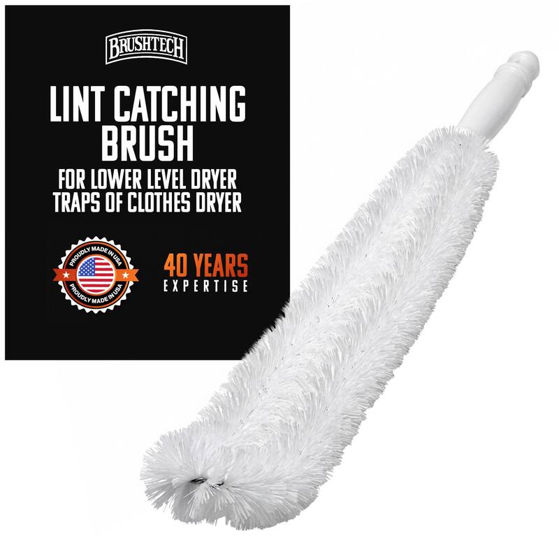Brushtech Lint Catching Brush For Lower Level Dryer Traps Of Clothes Dryer - 1 Piece
