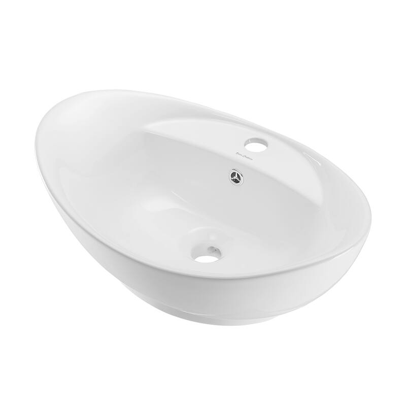 Ivy 23" Oval Ceramic Vessel Sink