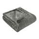 preview thumbnail 19 of 69, Superior Classic Solid Fleece Blanket Plush Medium Weight Throw XL - Silver
