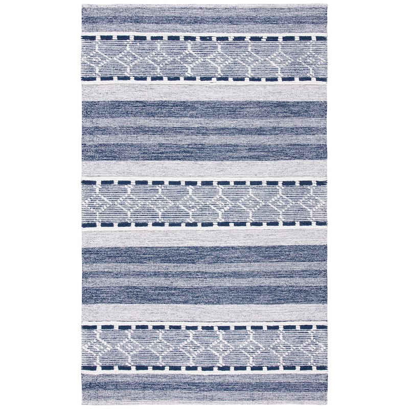 SAFAVIEH Handmade Striped Kilim Ashlee Modern Cotton Rug