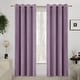 preview thumbnail 39 of 85, Deconovo Velvet Blackout Curtains, 2 Panels, Thermal Insulated 52x63 Inch - Purple