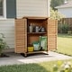 preview thumbnail 44 of 48, MCombo Small Outdoor Storage Cabinet Shed with Double Doors (24.6" x 18.3" x 38.2"), Wooden 0985