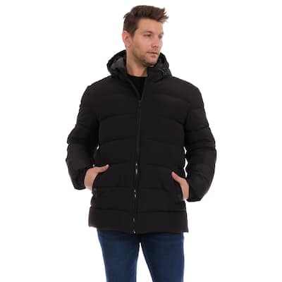 Perry Ellis Mens Solid Heavy Puffer