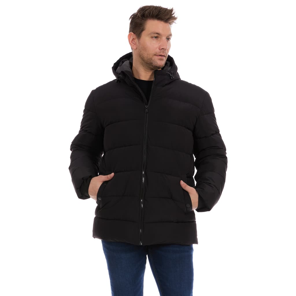 Perry Ellis Mens Solid Heavy Puffer