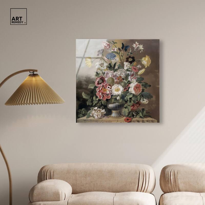 Classical Dream Vase Acrylic by Art Remedy, Ready to Hang