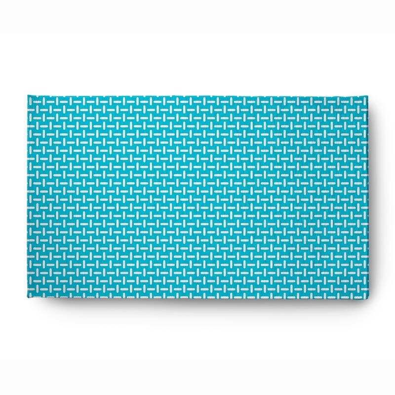 Woven Stitch Soft Chenille Rug - 3' x 5' - Turquoise