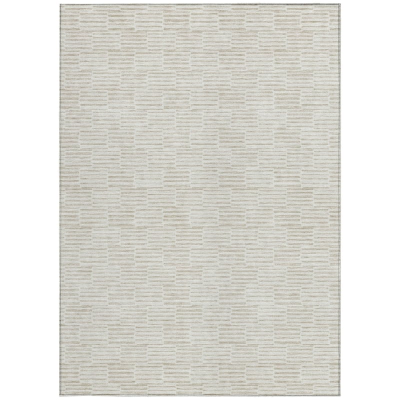 HomeRoots Geometric Transitional Rectangle Outdoor Rug