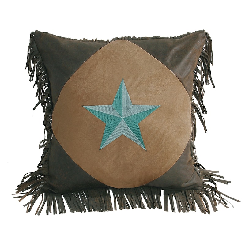 Paseo Road by HiEnd Accents Laredo Diamond Shape Star Pillow, 18"x18"