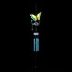 preview thumbnail 8 of 8, Alpine Corporation 48" Hanging Outdoor Butterfly Metal Wind Chime with Solar-Powered LED Lights, Blue