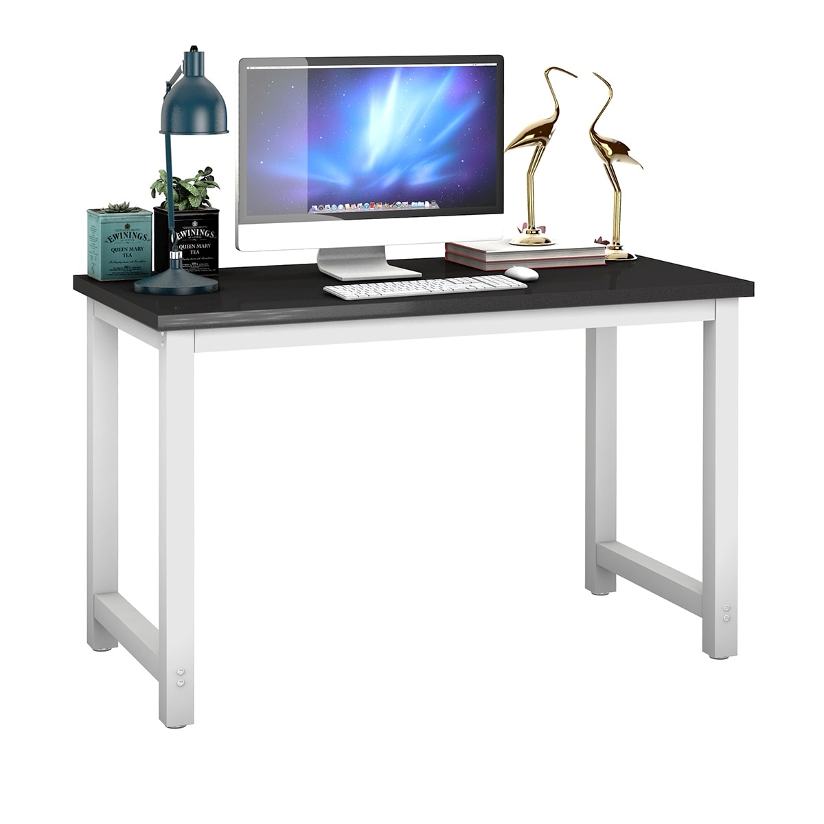 Wood Computer Desk PC Laptop Table Study Workstation Home Office Writing Simple