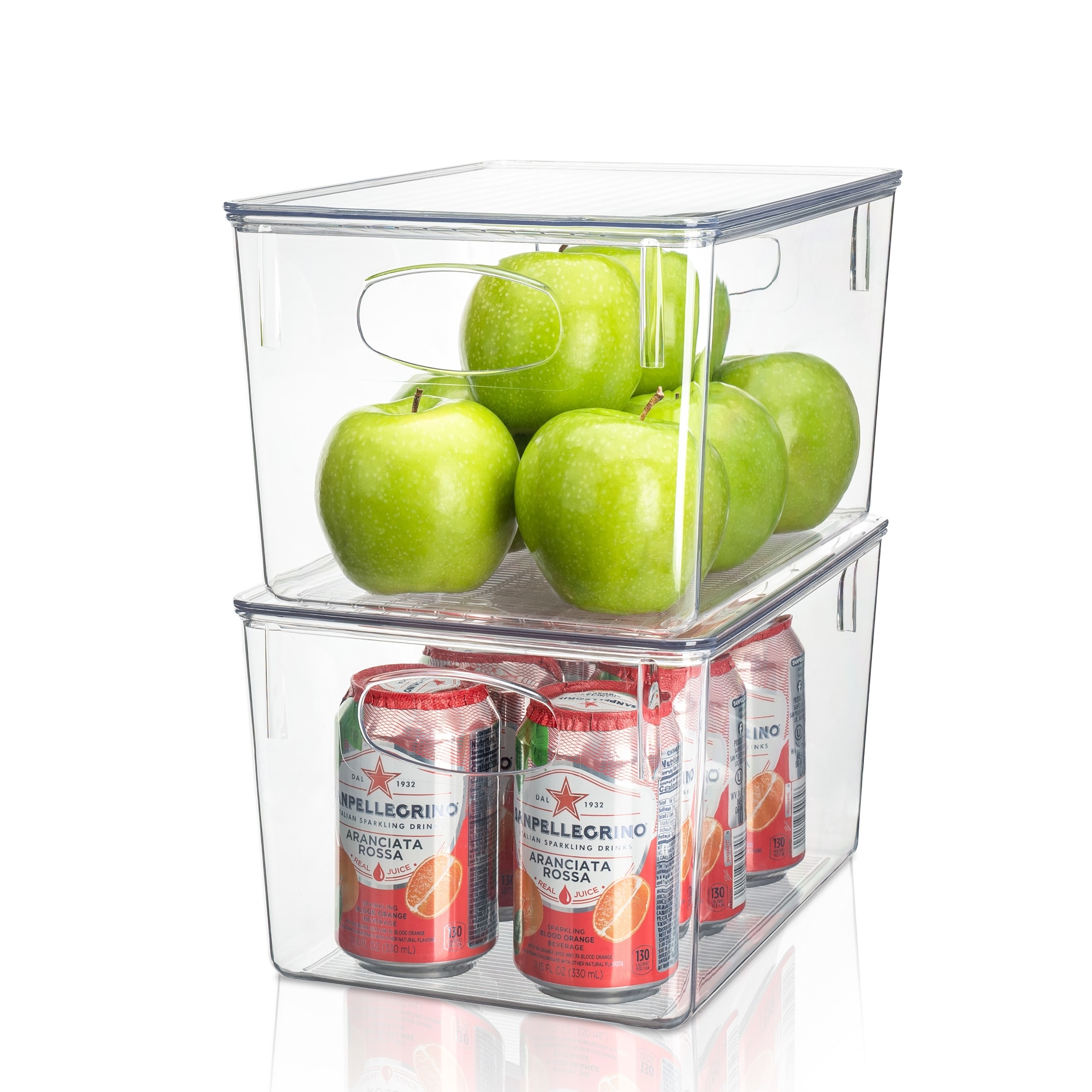 Plastic Storage Bins Stackable Clear Pantry Organizer Box Containers - On  Sale - Bed Bath & Beyond - 34504428