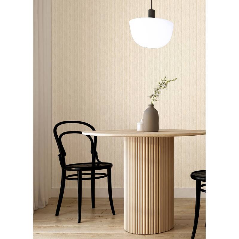 A-Street Prints Hilton Cream Marbled Paper Wallpaper