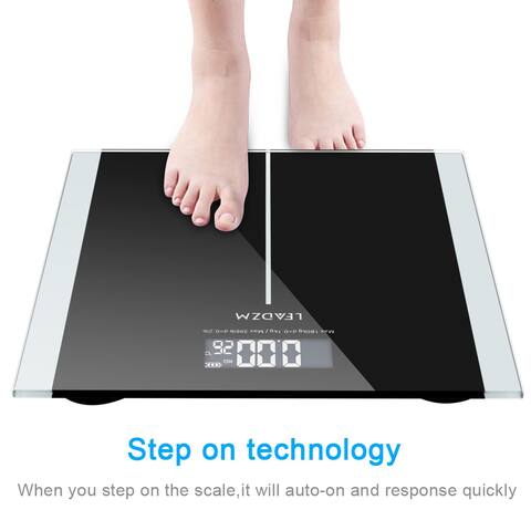 Digital Body Weight Scale Bathroom Fitness Backlit LCD Display - Medium