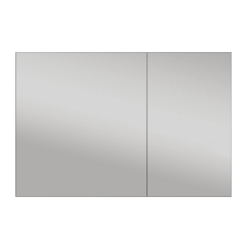 Modland 30"-36"W x 24"H Double Door Bathroom Medicine Cabinet with Mirror,Aluminum Frame