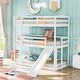 preview thumbnail 9 of 13, Adjustable Solid Pine Triple Bunk Bed with Ladder and Slide