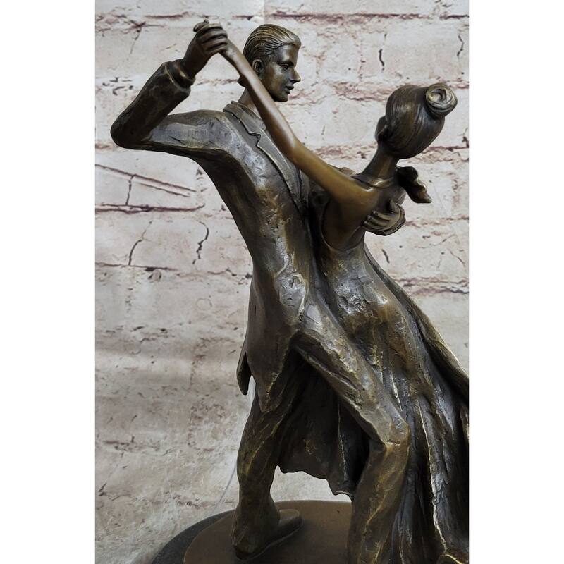 Signed Original Aldo Vitaleh Tango Dance A Tribute To Degas Bronze Sculpture Art