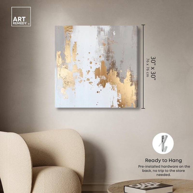 Ghostly Glimmer II Canvas by Art Remedy, Gallery Wrapped