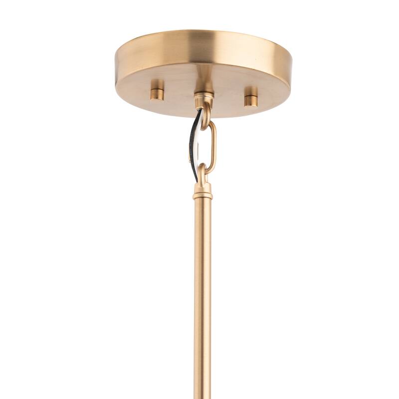20" Modern Gold and Black 1-Light Dimmable Pendant Light