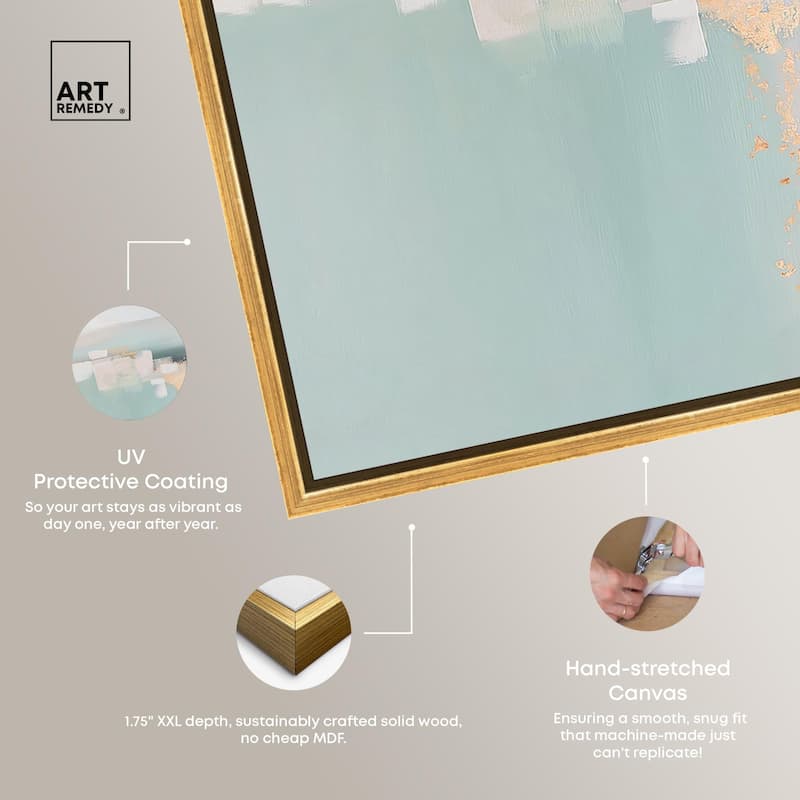 Shimmering Calm Canvas by Art Remedy