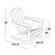 preview thumbnail 2 of 85, POLYTRENDS Laguna Adirondack Eco-Friendly Poly All-weather Outdoor Rocking Chair
