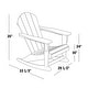 preview thumbnail 8 of 6, Laguna Hdpe All Weather Outdoor Patio Rocking Chair (Set of 4)