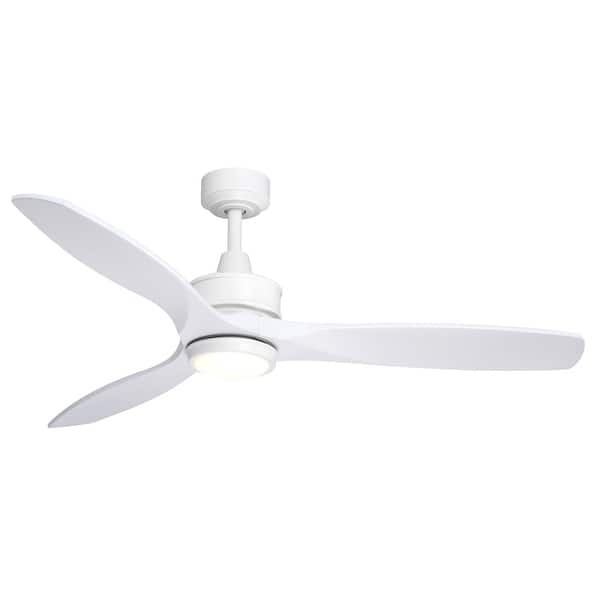 slide 2 of 10, Vaxcel Lighting F0111 Curtiss 52" 3 Blade Indoor / Outdoor 3000K LED White