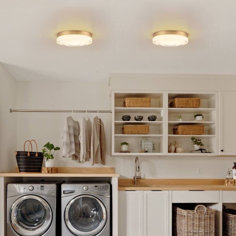 Modern Gold 1-Light Integrated LED Flush Mount Ceiling Light