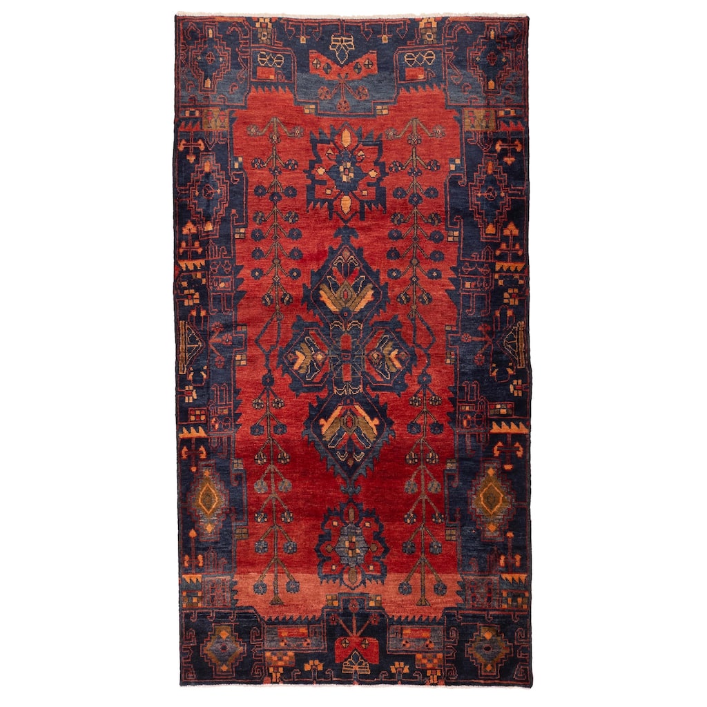ECARPETGALLERY Hand-knotted Konya Anatolian Red Wool Rug - 4'5 x 8'5