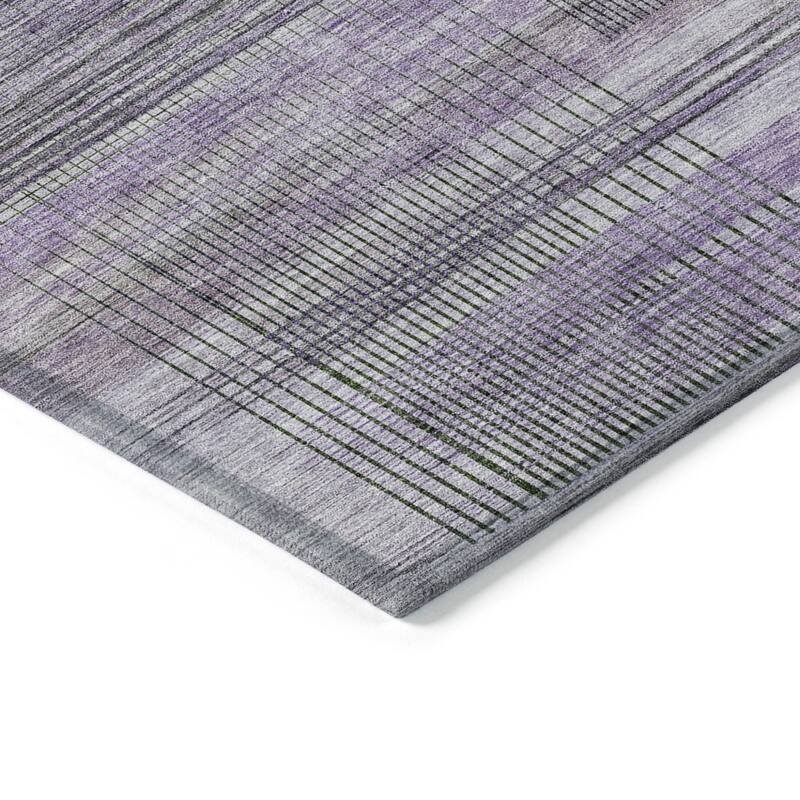 HomeRoots Striped Transitional Rectangle Outdoor Rug