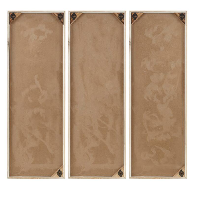 Madison Park Mandal Panel Two-tone Geometric 3-piece Wood Wall Decor Set