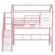 preview thumbnail 18 of 24, Metal Loft Bed with roof design and a storage box, Twin