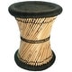 preview thumbnail 20 of 24, Natural Geo Moray Decorative Handwoven Jute Accent Stool Green