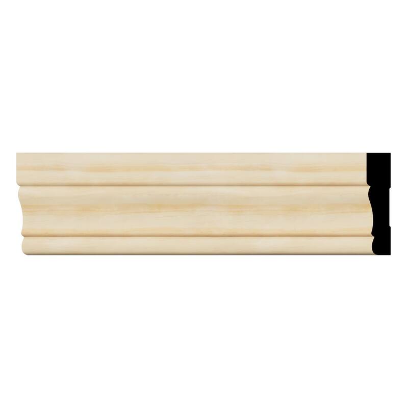 WM443: 5/8-in D x 3-1/4-in W x 96-in L Americraft Solid Hardwood Stain Grade Colonial Casing Moulding - Pine