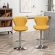 preview thumbnail 20 of 75, Roundhill Furniture Ellston Upholstered Adjustable Swivel Barstools, Set of 2