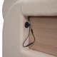 preview thumbnail 7 of 7, Full Size Upholstered Storage Platform Bed with Cartoon Ears Headboard, LED & USB, Solid Wood Full Bedframe w/Wood Slats Support