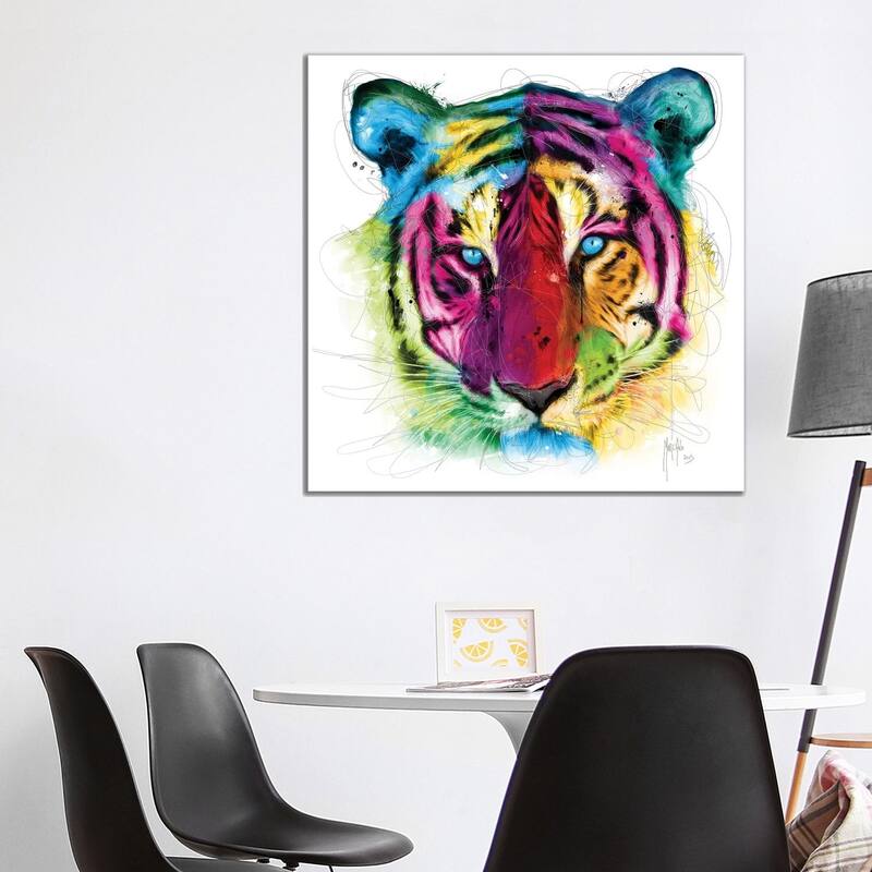 iCanvas "Tiger" by Patrice Murciano Canvas Print - 37x37x1.5