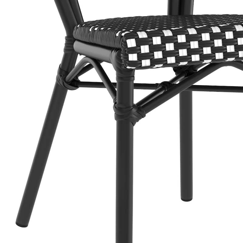 Stacking Bistro Chairs with Metal Frames