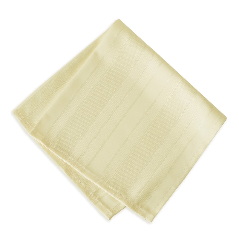 Elrene Denley Stripe Damask Fabric Set of 4 Napkins - 17" w x 17" l