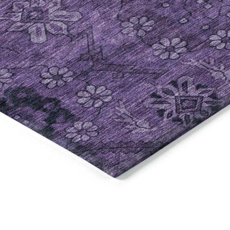 HomeRoots Floral Transitional Rectangle Outdoor Rug