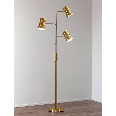 HOMEGLAM Studio 73"H 3-light Metal Floor Lamp