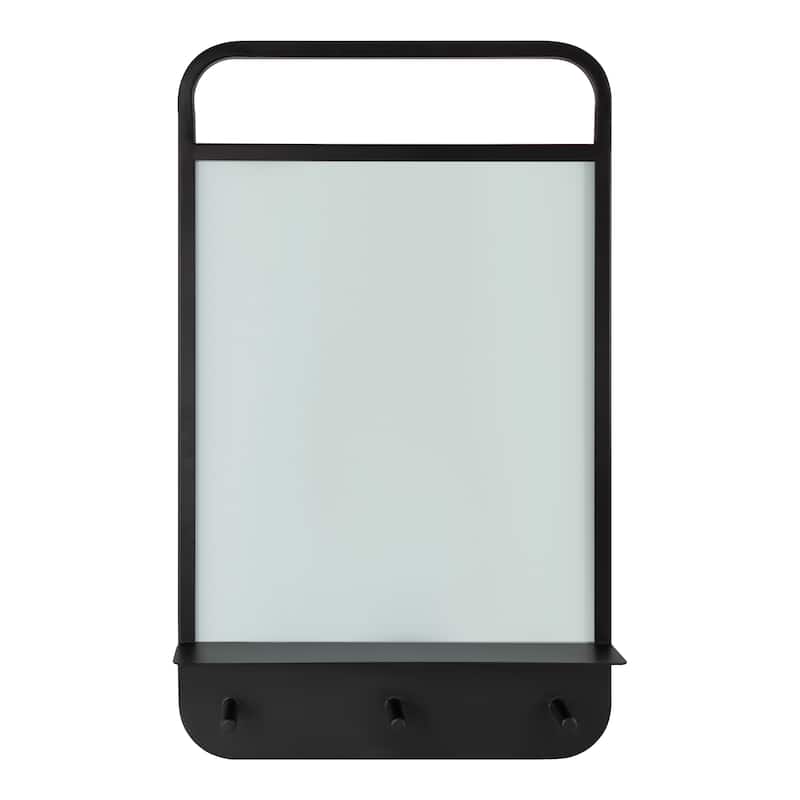 Kate and Laurel Decatur Hanging Wall Organizer with Hooks - 18x5x30