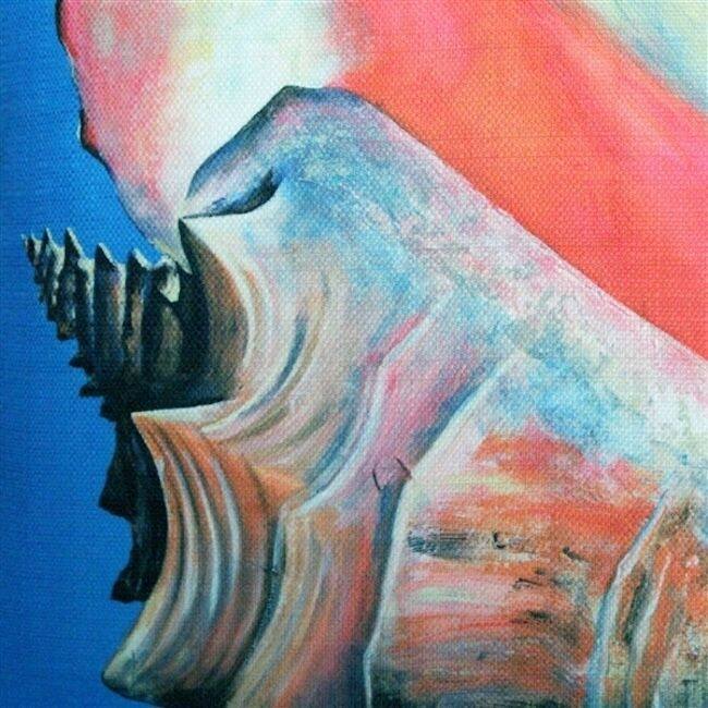 Captiva Queen Conch Throw Pillow