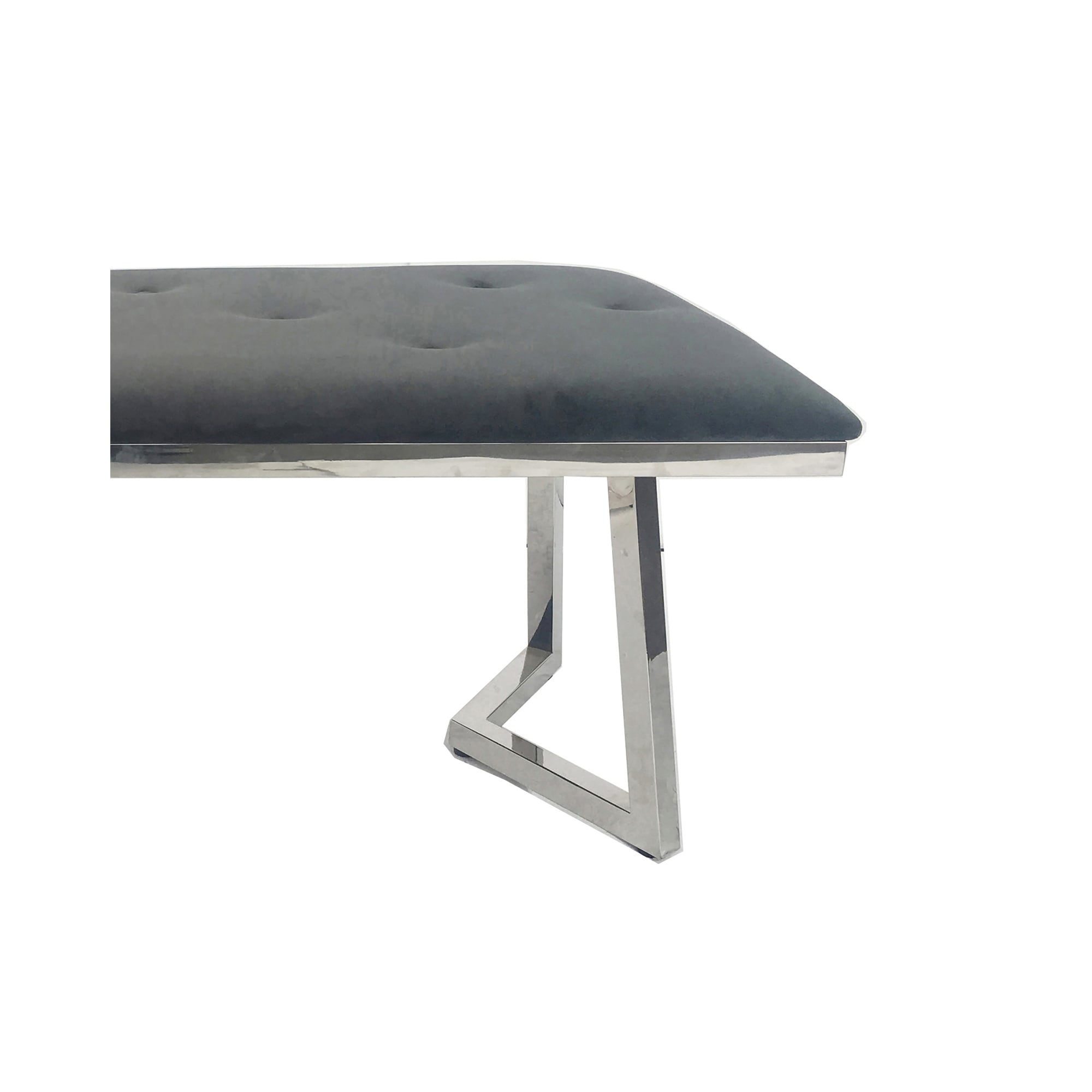 Chrome sales dining bench
