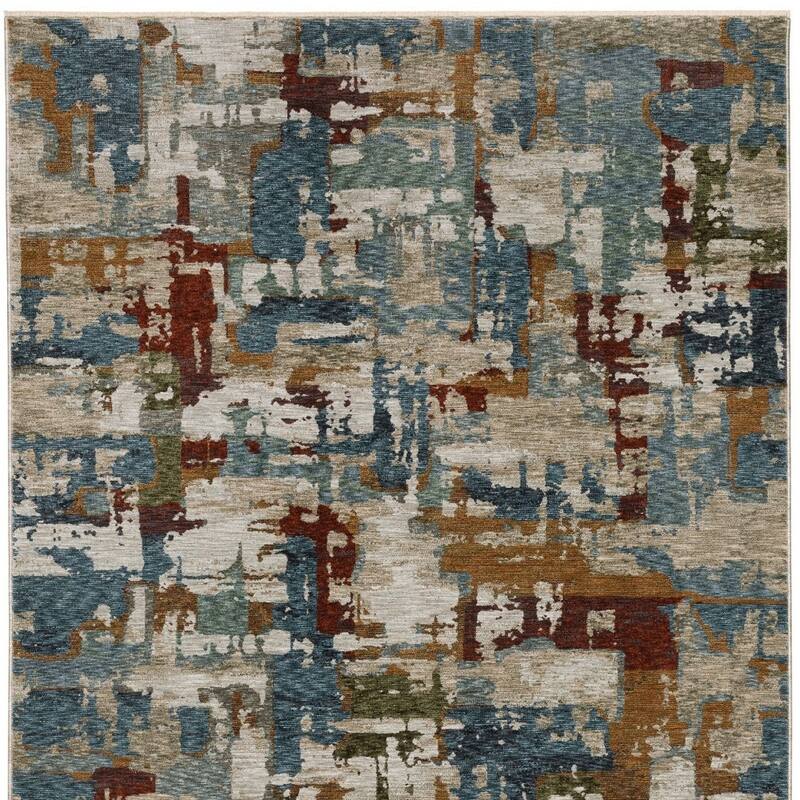 HomeRoots Abstract Modern Runner Area Rug