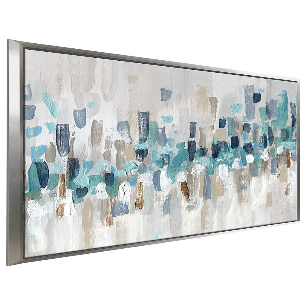 "Staccato Blue II" Print on Floating Canvas