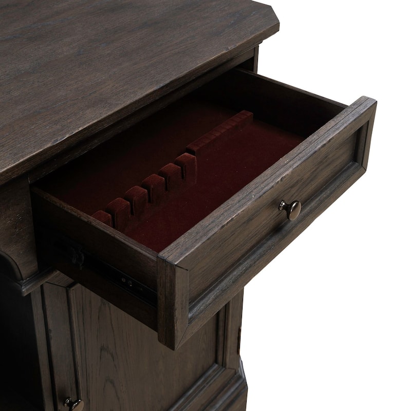 Liberty Furniture Grant Park Wine Buffet for Dining Room Storage - Width 64" x Depth 18" x Height 38"